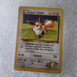 POKEMON LT SURGE'S EEVEE 51/132 TRADING CARD - Image 1