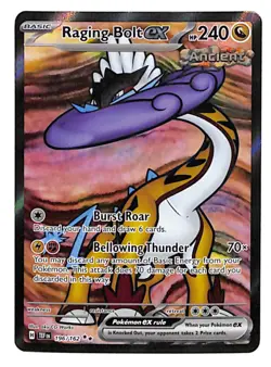 Raging Bolt ex 196/162 Ultra Rare Temporal Forces Pokemon 2024 Pack Fresh - Image 1