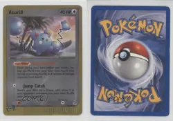 Azurill Reverse Foil Pokemon EX Sandstorm #31 2003 - Image 3
