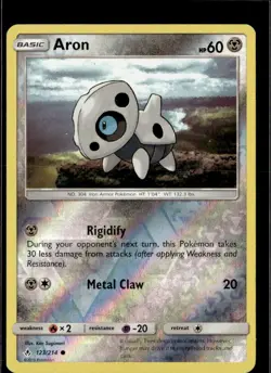 Pokemon Aron 123/214 Unbroken Bonds Reverse Holo Common - Image 1