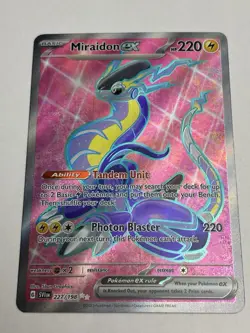 Miraidon EX 227/198 Pokemon TCG Scarlet & Violet Base Set Ultra Rare English NM - Image 1