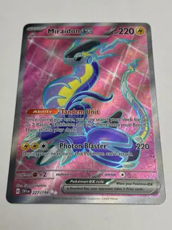 Miraidon EX 227/198 Pokemon TCG Scarlet & Violet Base Set Ultra Rare English NM - Image 2