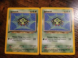 Pokemon Neo Discovery 64/75 SPINARAK 1st Edition And Unlimited - Image 1