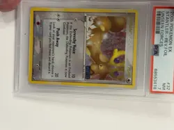 2005 POKEMON EX UNSEEN FORCES #32 STANTLER-REVERSE FOIL PSA 7 Graded Pokemon - Image 3