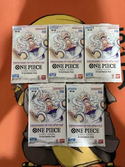 (Lot Of 5) One Piece OP-05 Awakening of the New Era Booster Packs - Image 1