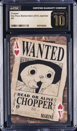 2012 ONE PIECE WANTED DECK ACE OF HEART - JPN CHOPPER CGC 10 PRISTINE - Image 1