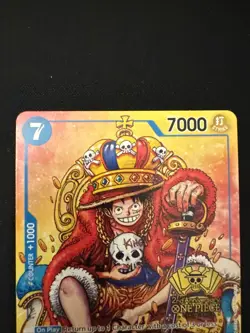 One Piece Monkey.D.Luffy 2nd Anniversary Stamped Promo P-043 NM - Image 2