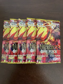 One Piece The Best Vol. 2 PRB-02 Five 5 Premium Booster Packs Lot English B - Image 1