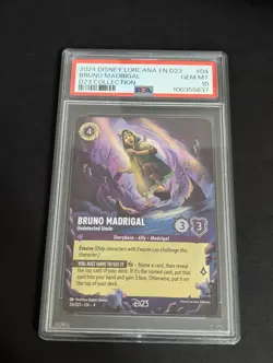 PSA 10 GEM MINT Bruno Madrigal Undetected Uncle D23 Collection Disney Lorcana - Image 1