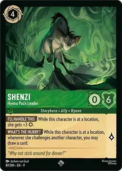 Shenzi-Hyena Pack Leader 87/204 Fabled COLD FOIL Disney Lorcana - Image 1