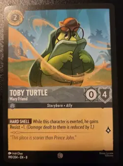 Toby Turtle - Wary Friend 190/204 Common Reign Of Jafar Disney Lorcana - Image 1
