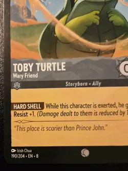 Toby Turtle - Wary Friend 190/204 Common Reign Of Jafar Disney Lorcana - Image 4