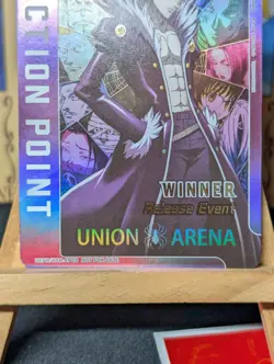 Chrolo Lucilfer UEPR/HTR-AP02 Winner Release Event Holo Promo Union Arena HXH - Image 4