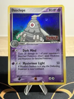 Dusclops 14/108 Reverse Holo Rare Stamped Power Keepers 2007 Pokemon TCG Card LP - Image 1