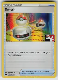 Switch Holo Uncommon Prize Pack Series Cards 183/202 Pokemon - Image 1