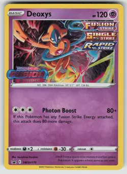 Deoxys (Prerelease) Promo SWSH: Sword & Shield Promo Cards SWSH170 Pokemon - Image 1