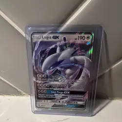 Lugia GX 159/214 Sm-Lost Thunder Ultra Rare Holo Basic Pokemon Card - Image 1