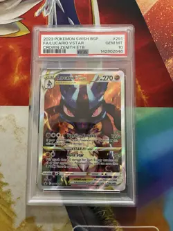 Pokemon Card Lucario VSTAR SWSH291 Promo Crown Zenith PSA 10 Fire One Owner - Image 1