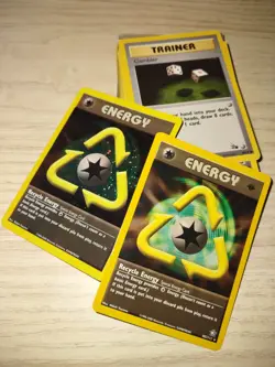 Lot of 90 Vintage WOTC Pokemon Cards with Sleeves - Image 5