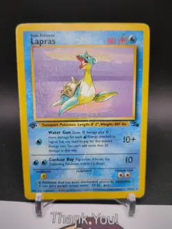 Pokemon Card - Fossil 25/62 - LAPRAS (rare) **1st Edition** - Image 1
