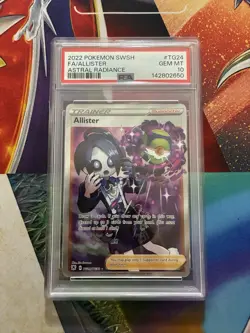 Pokemon Card Allister PSA 10 Sword & Shield Astral Radiance #TG24 Fire - Image 1