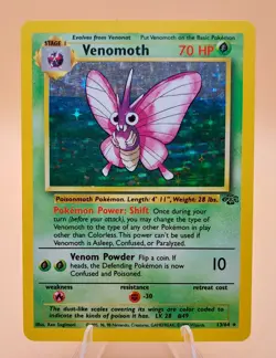 Venomoth Holo Rare Jungle 13/64 Pokemon Card - WOTC 1999 - Image 1