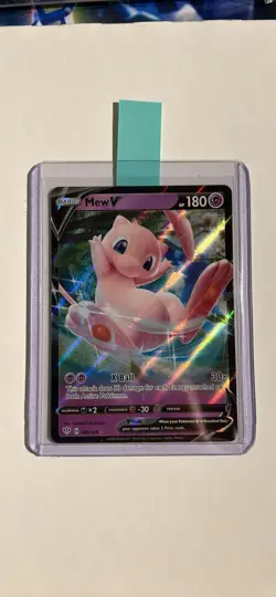 Mew V 069/189 Ultra Rare Half Art Pokemon Card Darkness Ablaze Near Mint - Image 1