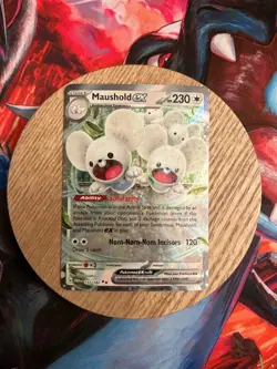 Maushold ex - 155/182 - Pokemon Paradox Rift Ultra Rare Card NM - Image 1