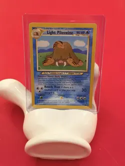 Pokemon TCG Light Piloswine Neo Destiny 26/105 Unlimited Rare Card - Image 1