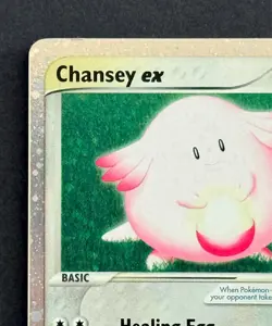 Pokemon Chansey EX Holo #96/109 Ultra Rare Card Ruby and Sapphire 2003 LP - Image 3