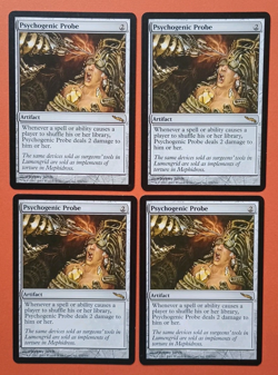 Magic the Gathering MTG Mirrodin PSYCHOGENIC PROBE X 4 LP/EX RARE 2003 NICE! - Image 1