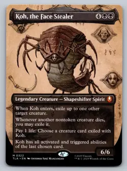 Koh the Face Stealer 0322 Borderless Avatar MTG Mythic EN - Image 1