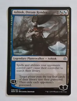 Magic MTG - Ashiok, Dream Render - War of the Spark - NM - Image 1
