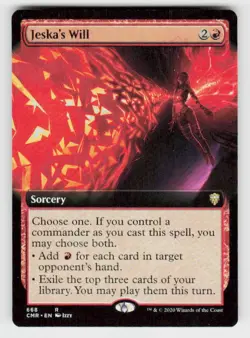 Commander Legends #668 Jeska's Will (Extended Art) - Image 1
