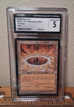 MTG Reflecting Pool Tempest Rare 1997 CGC 5 Graded Magic the Gathering - Image 1