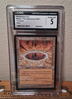 MTG Reflecting Pool Tempest Rare 1997 CGC 5 Graded Magic the Gathering - Image 2