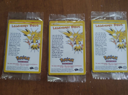 Sealed Pokemon the Movie (2000) Legendary Birds Promo Set of Three - Image 1