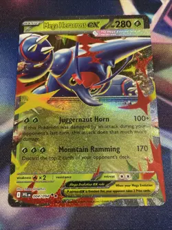 Pokemon TCG Mega Heracross ex 004/094 Double Rare Phantasmal Flames NM/M - Image 1