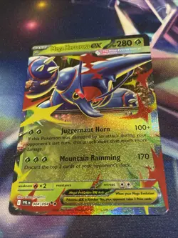 Pokemon TCG Mega Heracross ex 004/094 Double Rare Phantasmal Flames NM/M - Image 2