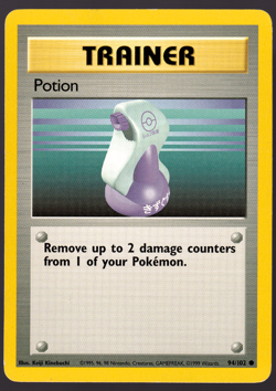 Potion 94/102 Base Set Pokemon Card 1999 MP - Image 1
