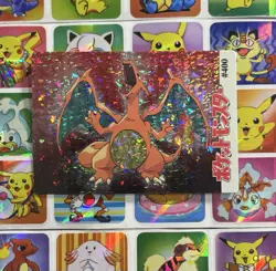Pokemon Charizard Misty Vintage Pocket Monsters Vending HOLO Prism Sticker 1998 - Image 5