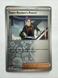 Pokemon TCG Team Rocket's Petrel 176/182 Destined Rivals Reverse Holo NM EN - Image 1