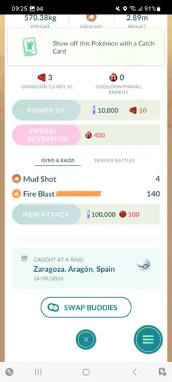 Pokemon Go Shiny Legendary Groudon ( High cp ) - Image 2