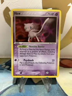 Mew 4/17 POP Series 4 Promo Pokemon Card Holo Foil Rare Swirl VLP - Image 1