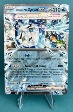 Wellspring Mask Ogerpon Ex 64/167 Pokemon TCG S&V Twilight Masquerade DBL Rare - Image 1