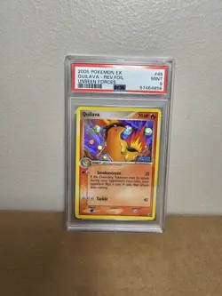 2005 POKEMON EX UNSEEN FORCES #45 QUILAVA-REVERSE FOIL PSA 9 - Image 1