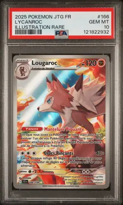 🇫🇷 LOUGAROC AR PSA 10 - AVENTURES ENSEMBLE 166/159 EV JTG Carte Pokemon 🇫🇷 - Image 2
