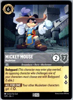 Mickey Mouse - Musketeer Promo Normal Disney Lorcana Promo Cards 11 NM - Image 1