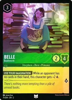 BELLE Bookworm 71/204 Cold Foil Rise of the Floodborn Disney Lorcana - Image 1