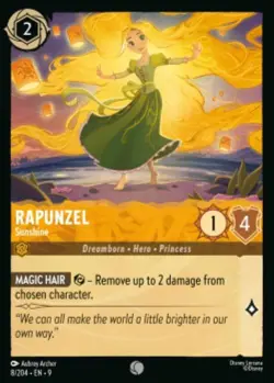 Rapunzel-Sunshine 8/204 Fabled Non-Foil Disney Lorcana - Image 1